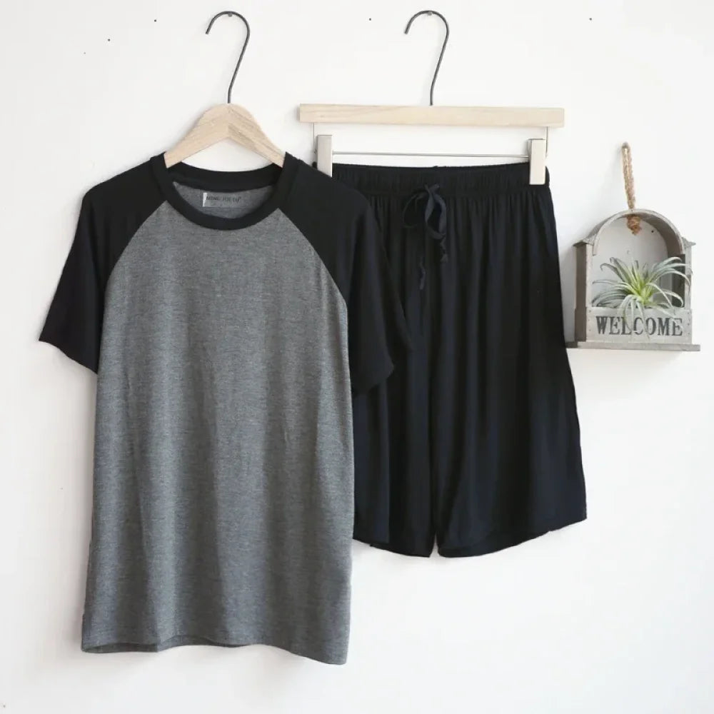 Pyjama Homme Ensemble d’Été Coton