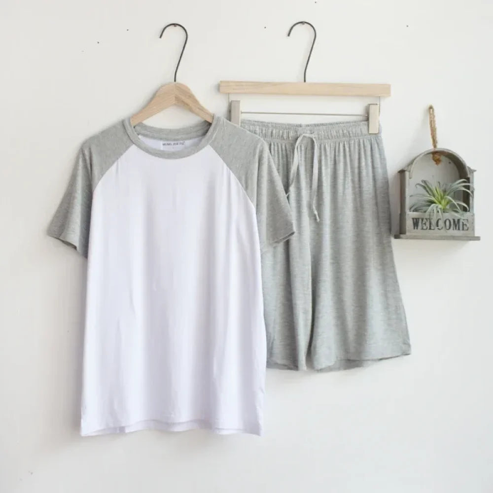 Pyjama Homme Ensemble d’Été Coton