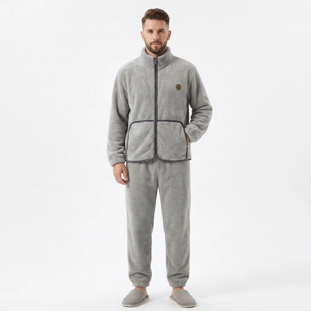 Pyjama Homme Ensemble polaire - Gris / L