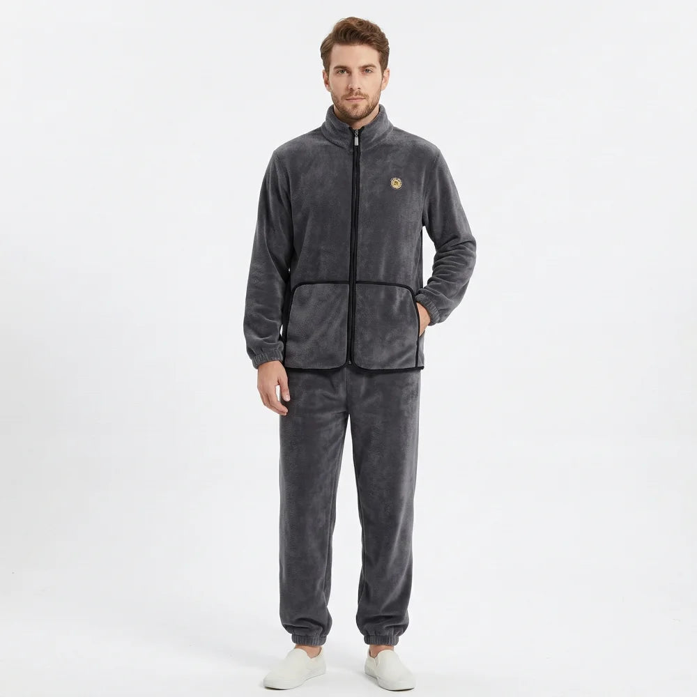 Pyjama Homme Ensemble polaire - Noir / L