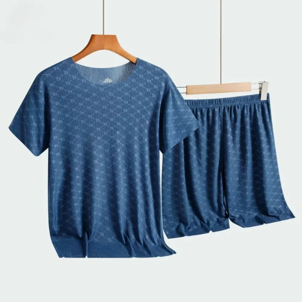 Pyjama Homme Été ensemble à carreaux
