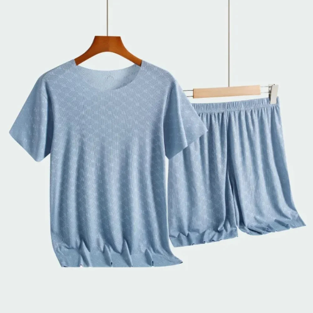 Pyjama Homme Été ensemble à carreaux