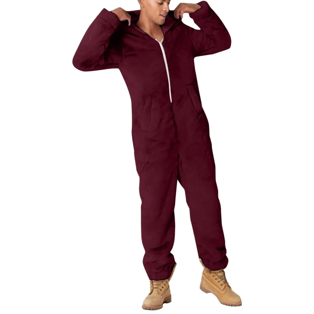 Pyjama Homme Grenouillère velours A PUBLIER SEOKING - Bordeaux / S