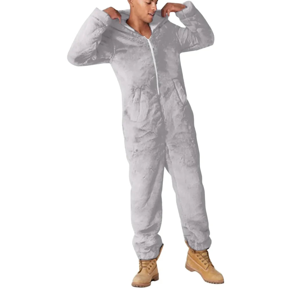 Pyjama Homme Grenouillère velours A PUBLIER SEOKING - Gris / S