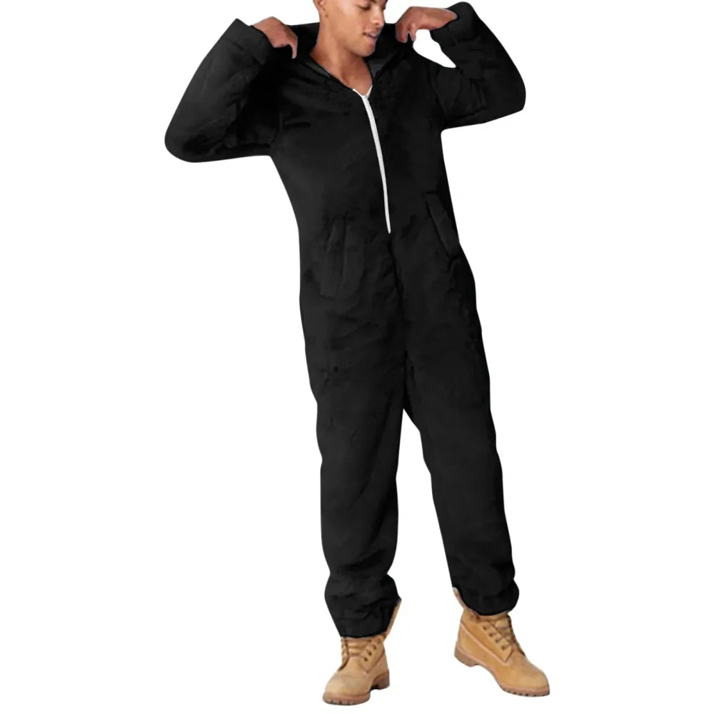 Pyjama Homme Grenouillère velours A PUBLIER SEOKING - Noir / S