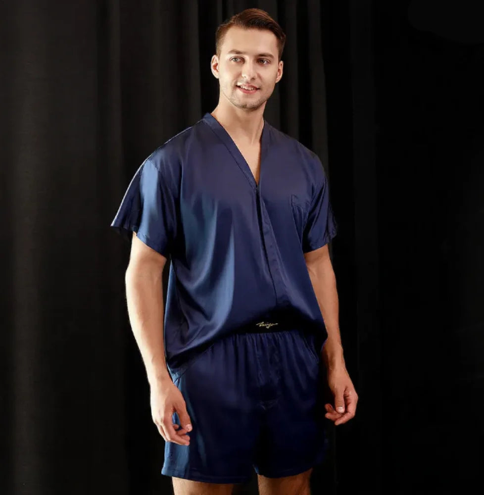 Pyjama Homme Soie de mûrier été
